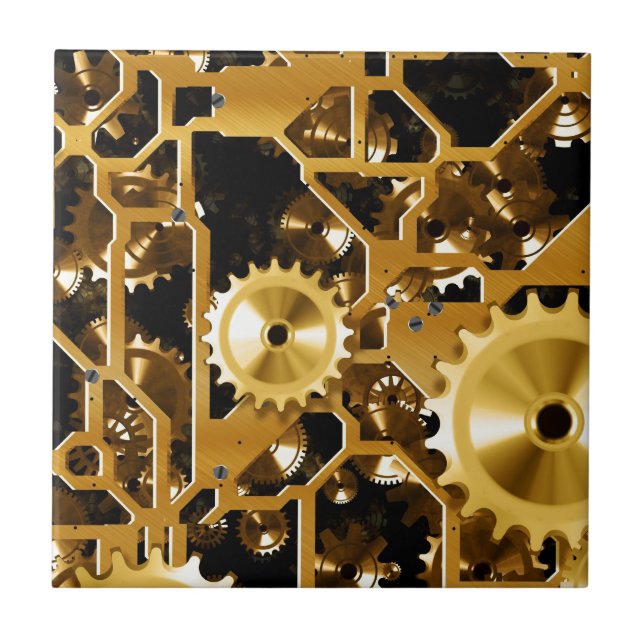Redon Clock Office Design Digital Art Destiny Kakelplatta (Framsidan)