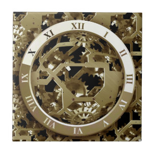Redon Clock Office Design Digital Art Destiny Kakelplatta