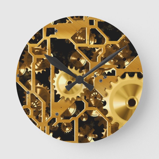 Redon Clock Office Design Digital Art Destiny Rund Klocka (Framsida)