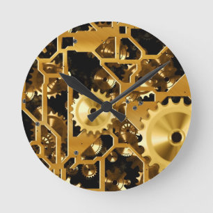 Redon Clock Office Design Digital Art Destiny Rund Klocka