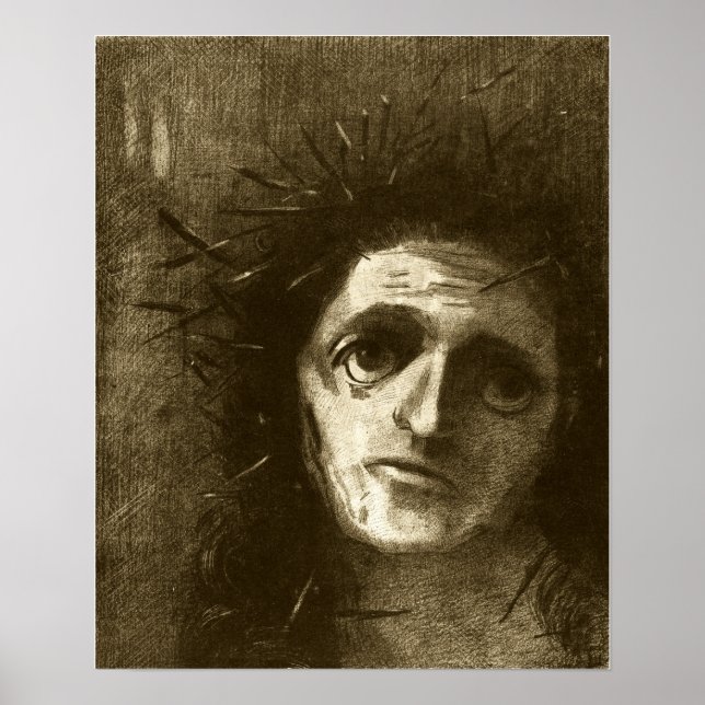 Redon - Kristus 1887 Poster (Framsidan)