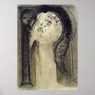 Redon - Kvinnor och serpent 1890 Poster