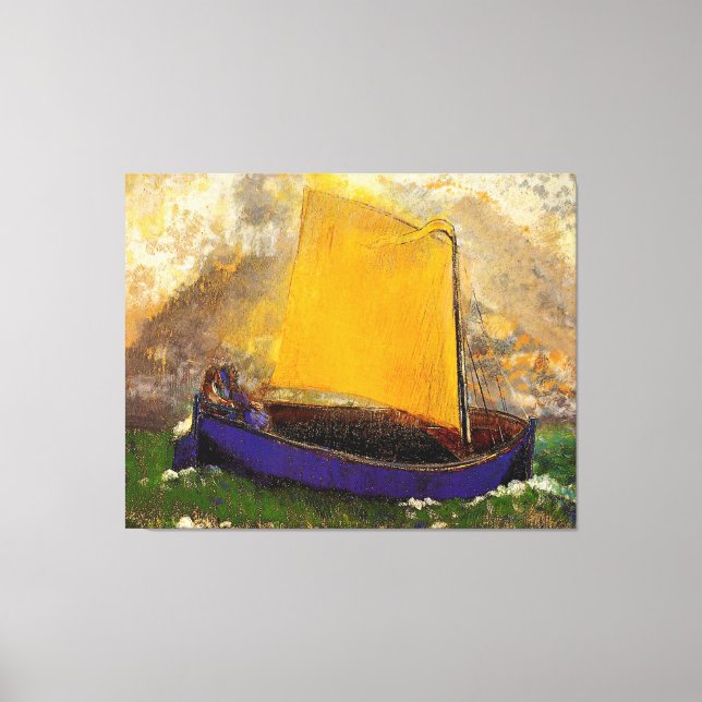 Redon - Mysterious Boat Canvastryck (Framsida)