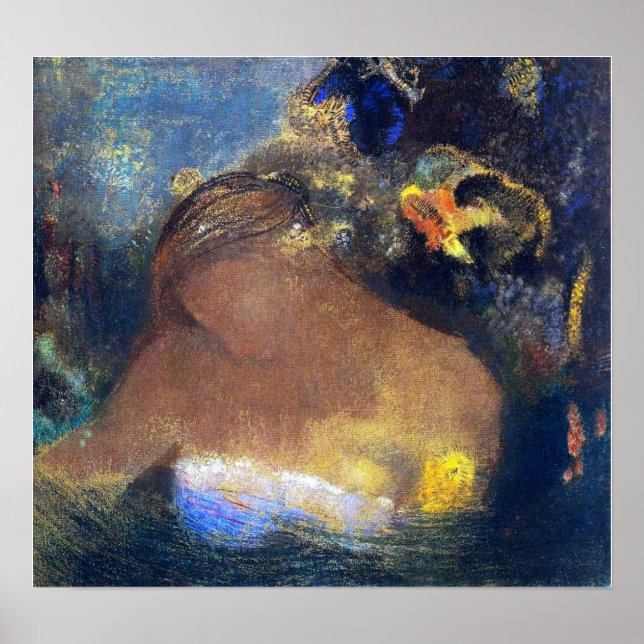 Redon - Ofelia 1898 Poster (Framsidan)