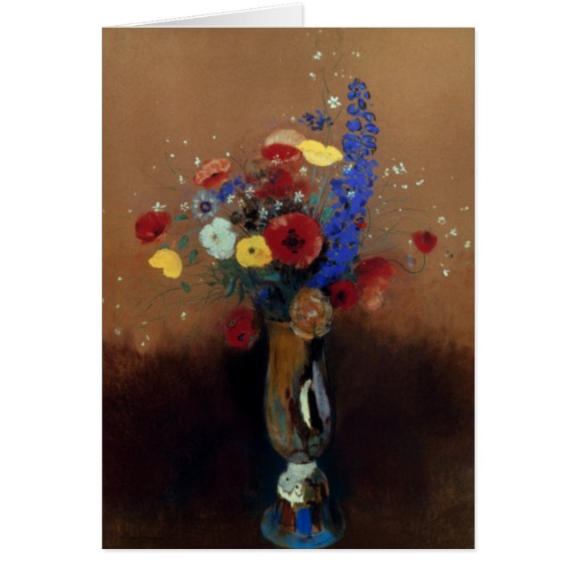 Redon: Vild Flowers, C1912 OBS Kort (Framsidan)
