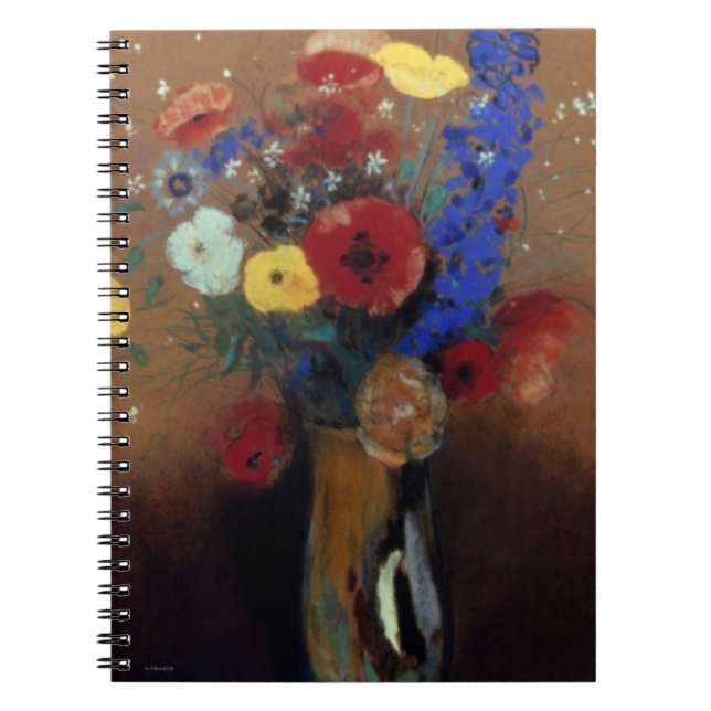 Redon: Vildblommor, C1912 Anteckningsbok Med Spiral (Framsidan)