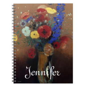 Redon: Vildblommor, C1912 Anteckningsbok Med Spiral