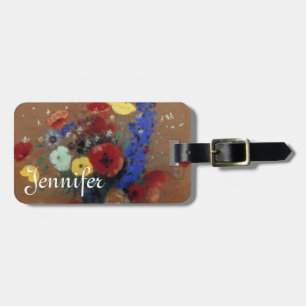 Redon: Vildblommor, C1912 Bagagebricka