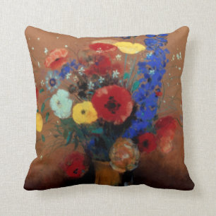 Redon: Vildblommor, C1912 Kudde