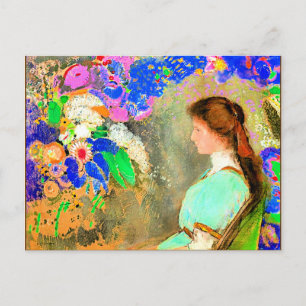 Redon - Violette Heymann, bra konsmålning Vykort
