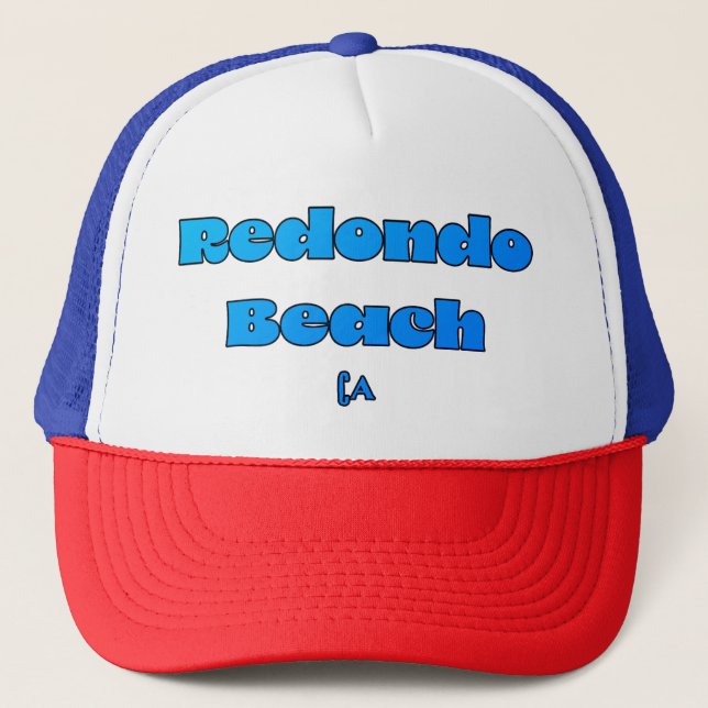 Redondo Beach CA Blå Keps (Framsida)