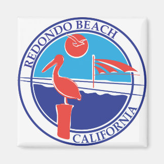 Redondo Beach Färg Logotyp 01 Magnet
