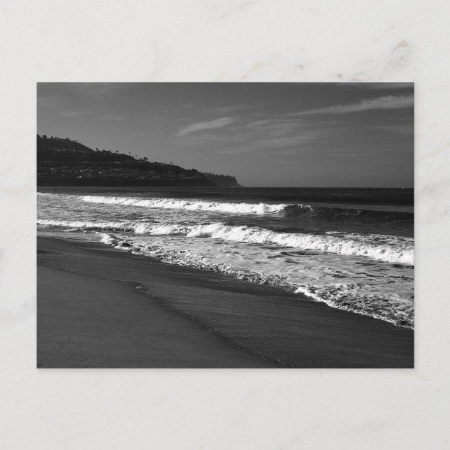 Redondo Beach in Black and White Postcard Vykort (Framsida)