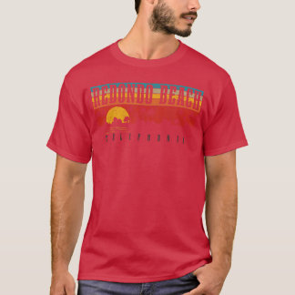 Redondo Beach Kalifornien CA Vintage Solnedgång Se T Shirt
