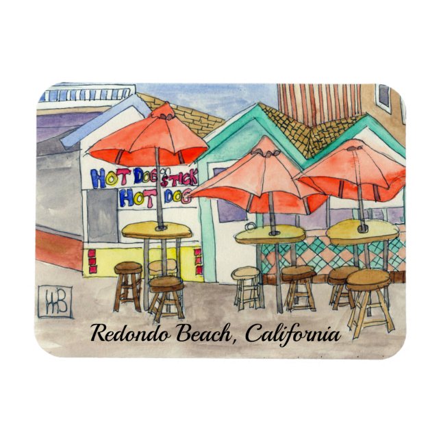 Redondo Beach, Kalifornien Magnet (Horisontell)