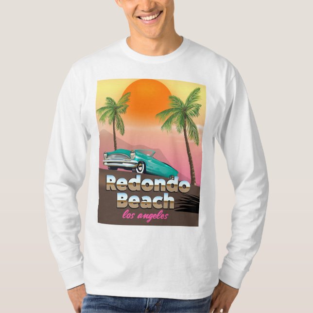 Redondo Beach LA resemal för LA T Shirt (Framsida)