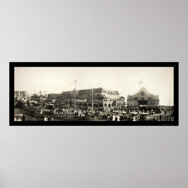 Redondo Beach People Photo 1910 Poster (Framsidan)