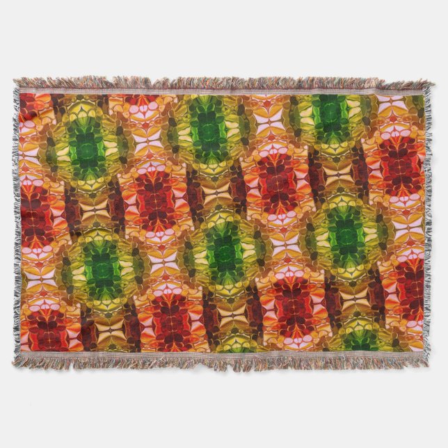 Redondos geram formas vermelhas, verdes e douradas filt (Framsidan)