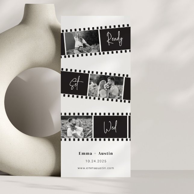 Redot Ange Wed Photo Film Spara datum Inbjudningar (Skapare uppladdad)