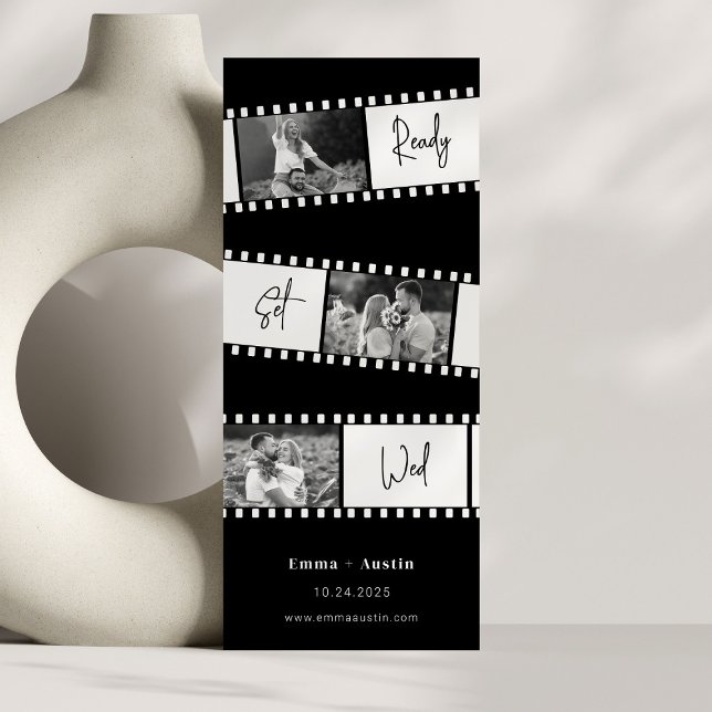 Redot Ange Wed Photo Film Spara datum Inbjudningar (Skapare uppladdad)