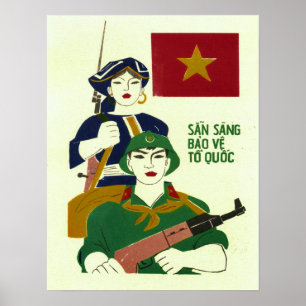 Redot att skydda Land! Vietnams Krig Poster