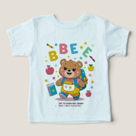 Redot Bear-y för skolan - Cute Kindergarten Back-t T Shirt