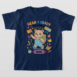 Redot Bear-y för skolan - Cute Kindergarten Back-t T Shirt