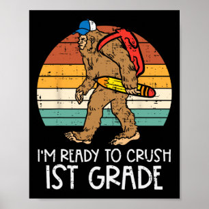 Redot Bigfoot Sasquatch till Crush 1st Klass First Poster
