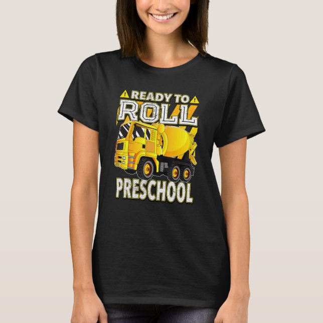 Redot Blander Lastbil i rullförskolan T Shirt (Framsida)