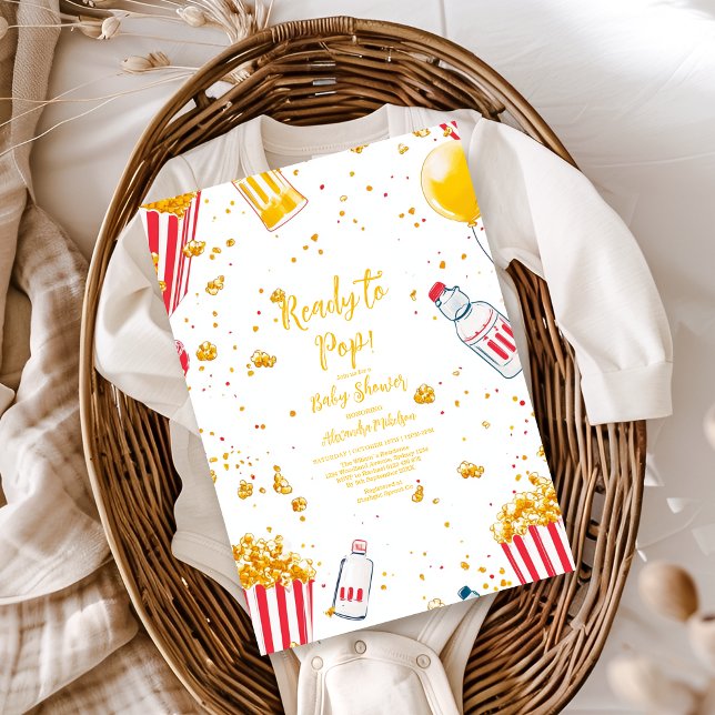 Redot Cute to Pop Baby Shower Inbjudningar (Skapare uppladdad)
