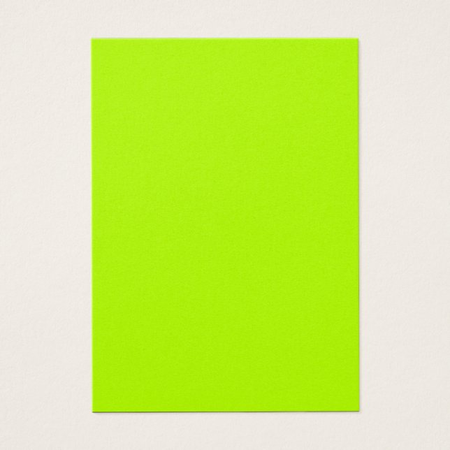 Redot Electric Lime Green Färg för anpassning Visitkort (Framsidan)