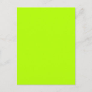 Redot Electric Lime Green Färg för anpassning Vykort