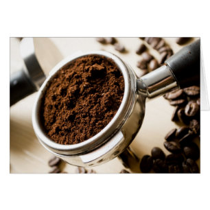 Redot Espresso till Brew för Cappuccino Hälsningskort