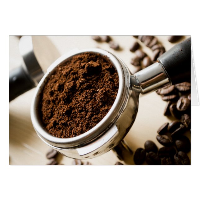 Redot Espresso till Brew för Cappuccino Hälsningskort (Framsidan Horizontal)