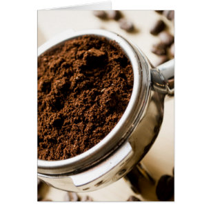 Redot Espresso till Brew för Cappuccino Hälsningskort