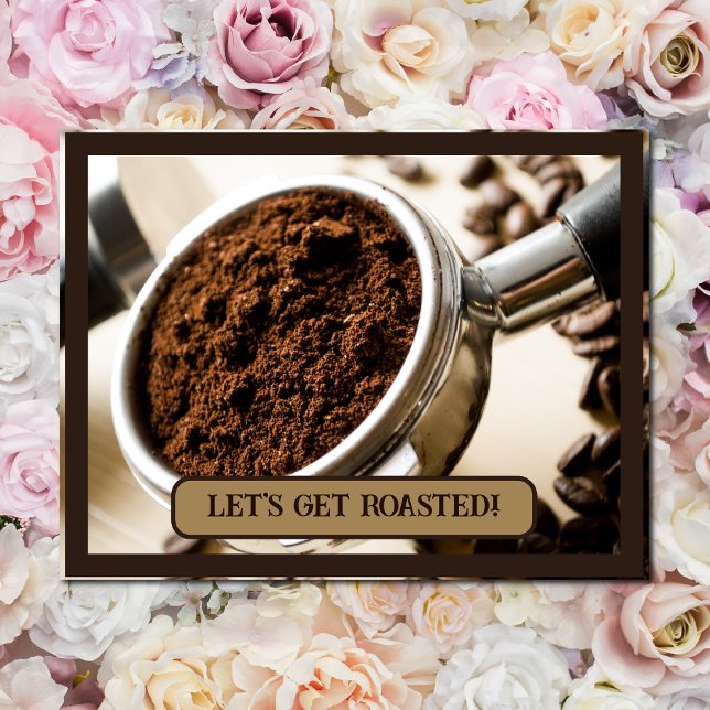 Redot Espresso till Brew för Cappuccino Inbjudan Vykort (Skapare uppladdad)