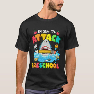 Redot för barn att attackera förskolehaj tillbaka t shirt
