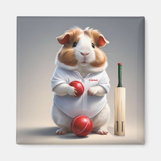 Redot för beck, Guineas Gris Cricketer Magnet (Framsidan)
