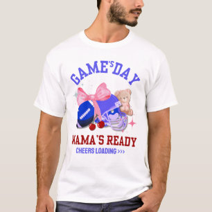 Redot för fotbollsmatchen Mamma GAME S DAY MAMMA T Shirt