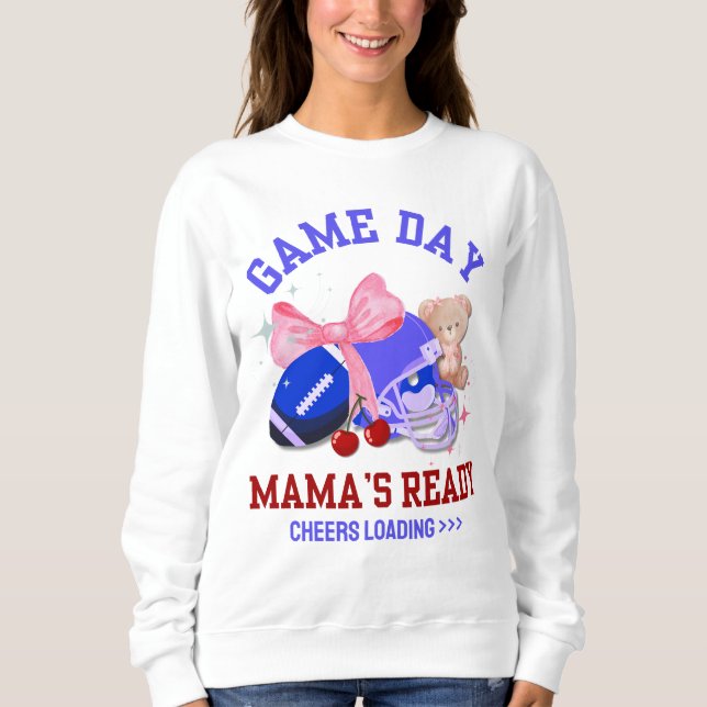 Redot för fotbollsmatchen Mamma GAME S DAY MAMMA T Shirt (Framsida)