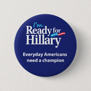 Redot för Hillary knäppas Knapp