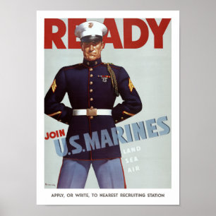 Redot går med den militära affischen för poster