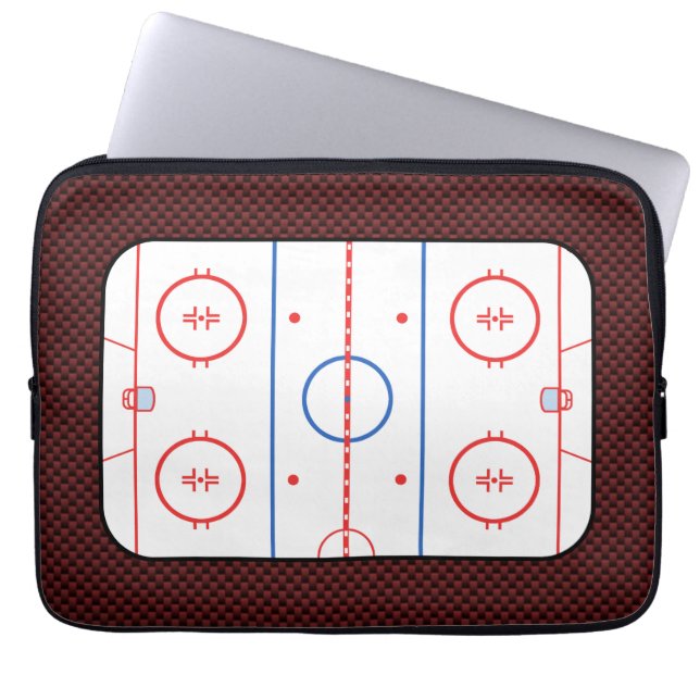 Redot Hockey Game Assion Autograph Laptop Fodral (Framsidan)