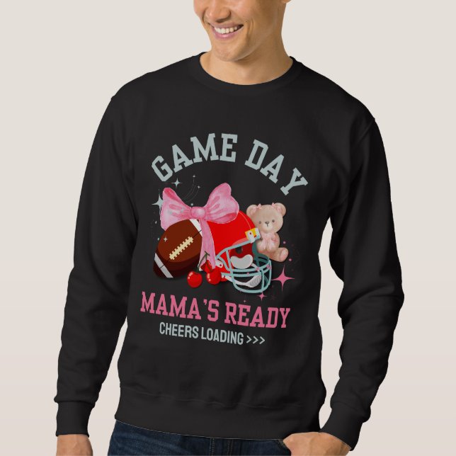 Redot i fotboll i Mamma Lång Ärmad Tröja (Framsida)