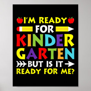 Redot Kids Im för Kindergarten Back to school Fire Poster