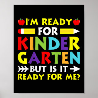 Redot Kids Im för Kindergarten Back to school Fire Poster