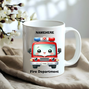 Redot lastbil för handling! kaffemugg