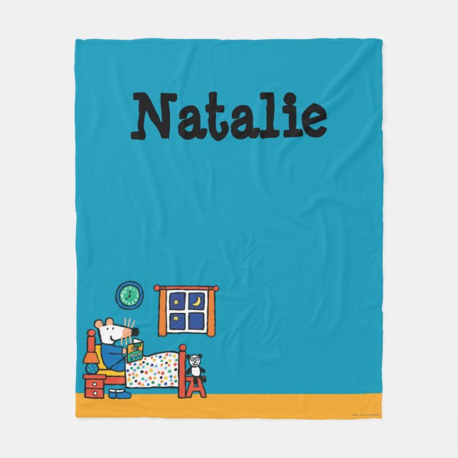 Redot Maisy för Bed Blue Pajamas Fleecefilt (Framsidan)