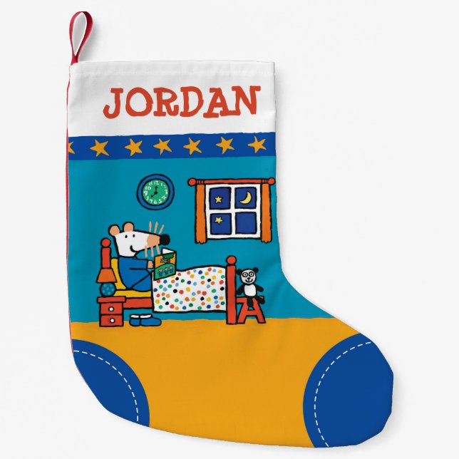 Redot Maisy för Bed Blue Pajamas Liten Julstrumpa (Framsidan)