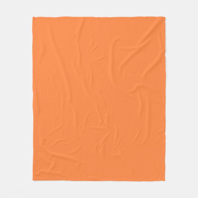 Redot Mango Orange Färg Stil för anpassning Fleecefilt (Framsidan)
